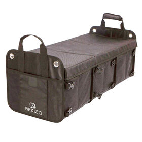 Popular 3 Compartment Collapsible Car Trunk Organizer Easily Expandable To Suit Any In-vehicle