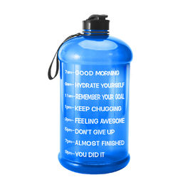 Portátil de 600  1500ml se divierte la botella de agua Vasos de plástico de gran capacidad 