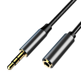 Audio-Verlängerungskabel, 3,5-mm-Audiokabel Stecker auf Buchse für Headset, Lautsprecher, PC & Laptop