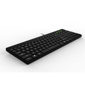 Keyboard Tipis Berkabel, Keyboard Kompak dan Senyap untuk Kantor, untuk Komputer/Desktop/PC