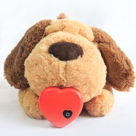 Juguete para Perros con Latido Cardíaco, Juguete de Peluche para Cachorros contra la Ansiedad, Estrés y para Dormir, Juguete Masticable para Mascotas
