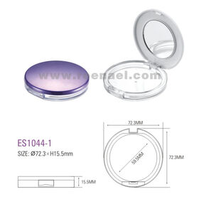 Wholesale Compact Powder and Eye Shadow Cases, Available in Various Colors and Logos, Cosmetic Plastic Packaging