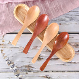 Wooden Spoon Long Korean, Kitchen Bamboo Wooden Spoons