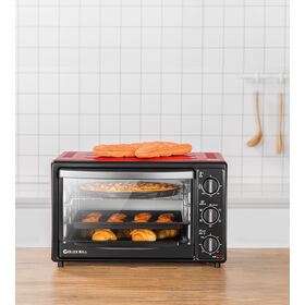 Mini Four 9L 750W Avec Plaque De Cuisson,grille,100°C - 230°C,avec Température Et Temps De Cuisson Réglables,60 Min.Minuterie,Acier Inoxydable,Argent