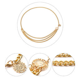 Buy Wholesale China Women Fashion Belt Hip High Waist Gold Narrow Metal  Chain Chunky Fringes Crystal Diamond Waist & Chain Belts Waist Belts at USD  0.75
