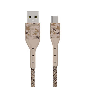 Desert Camo USB A to C cable, USB 2.0 for sale