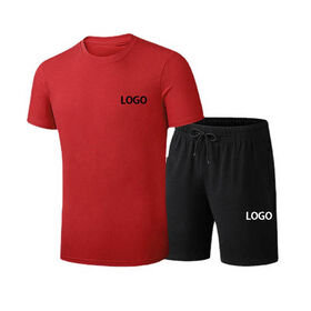 Ensemble De Sport Enfant 2 Pièces - T-shirt Manches Courtes + Short, Unisexe, Pour Fitness, Foot, Yoga