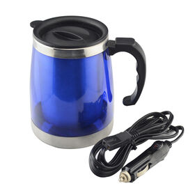 Plastic Warmer Heated Travel Mug Temperature Control Coffee Cup Electric Heating  Car Coffee Warmer 12V Tumbler Self Warming Milk Mugs - China Coffee Maker,  Plastic Mug