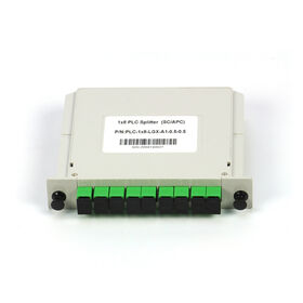 1x8 SC/APC LGX Tipe PLC Fiber Optic Splitter untuk FTTH