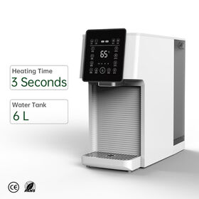 Purificador de Agua por Ósmosis Inversa de Calentamiento Rápido en 3 Segundos con Tanque de Agua de 6L, Pantalla LCD y Panel Táctil