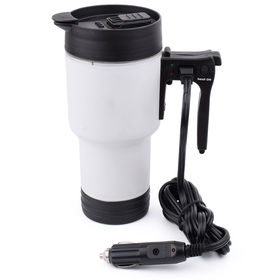  ihreesy 12V Car Electric Kettle,500ML Portable Electric Heated  Travel Mug Stainless Steel Car Water Heater Electric Kettle  CigaretteLighter Plug for Travel Outdoor: Home & Kitchen