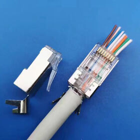 Connecteur Ethernet Cat7 Prise de tête de câble Ethernet modulaire RJ4