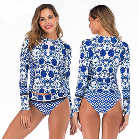 Lrx Women Two Piece Rash Guard Long Sleeve Swimsuits,swim Shirt