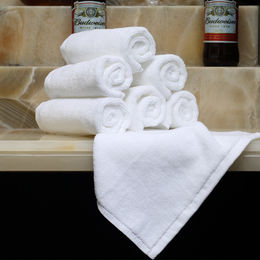 Buy Wholesale China Luxury 100% Cotton Plain White Hotel Spa Face Hand Wash Towel  Bulk & Face Towels at USD 0.413