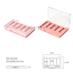 Boîtes d'emballage cosmétiques en gros pour boîtiers de fard à paupières compacts avec boîtier de poudre compacte, disponibles en différentes couleurs et logos