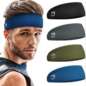 Lot De 3 Bandeaux De Sport Coton éponge - Homme/femme, Absorption Transpiration - Pour Running, Yoga, Tennis