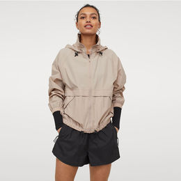 Manteau Coupe-vent Léger Veste Coupe-Vent Femme DayaEmmoTQ - Double Boutonnage - Cordon Capuche - Léger - Polyester/Élasthanne Double Boutonnage Décontracté