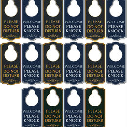 EMFURE Do Not Disturb Door Hanger Lifelong Use Double Sided Printing 10 Pack Talking and at The Meeting in Session 10 Pack 