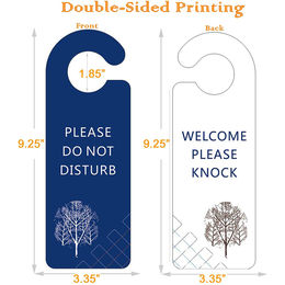 Welcome Please Enter Meditation Gift for Home or Office Dual Sided Sturdy Plastic Do Not Disturb Sign Door Hanger