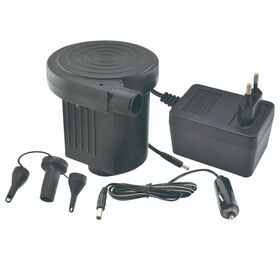 Electric Air Pump, Portable Air Pump with 3 Nozzles, 110V AC/12V DC, Perfect Inflator/Deflator Pumps for sale