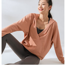 Buy China Wholesale Gym Wear Women's Frint Zipper Long Sleeves