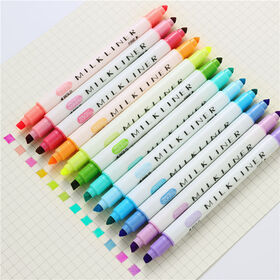 6Pcs Cute Mini Bear Highlighter Pens & Assorted Macaron Colors Tip Marker  Pens for Writing Graffiti School Office Supplies