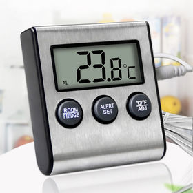 1pc Wireless Digital 2 Sensor Refrigerator Freezer Thermometer/Alarm Low  Temperature LCD Display Refrigerator Clock Accessories - AliExpress
