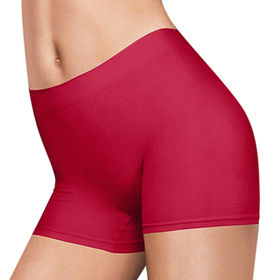 Logo Seamless Panties Women's Underwear Boxer Button Cotton