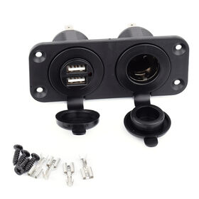 TONNY 12V/24V Steckdose mit Dual USB 3.4A Gesamtladung für Auto, LKW, Boot