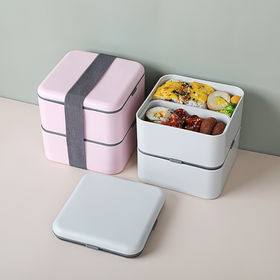 Microwavable Wenzhou 4 Compartment Bento Box for Kids 2 Layer Lunch Box  Containers for Kids with Cutlery - China Lunch Box and Bento Box price