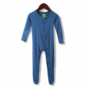 Diseño Personalizado Ropa Infantil Pie Entero Cremallera Tejido Recién Nacido Mameluco Bambú a Medida Pijamas de Bebé PIE ENTERO PARA BEBÉ