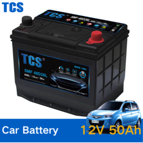 Batterie de démarrage de voiture étanche, 55D23 Lifepo4, 12V, 50Ah