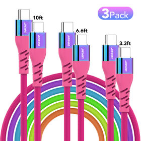 Cable USB Tipo C a Tipo C OEM PD 18W 60W Corto 50cm 1M a 2M 6ft 10Ft para Carga Rápida de Teléfonos Android