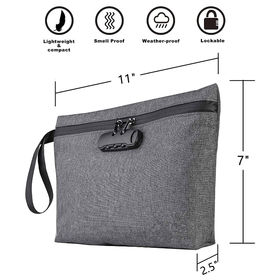 Smell Proof Bags Portable Travel Storage Bag Smell Proof Bag Odor Proof  Pouch Medicine Bag with 2 Smell Proof Tube & 5 Sealed Baggies 