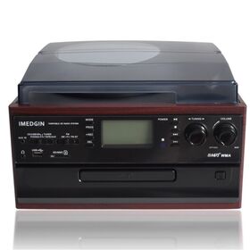 Bestseller CD-Kassetten-Plattenspieler MP3-Plattenspieler Vinyl mit UKW-Radio