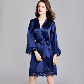 Buy Wholesale China Women Satin Robes Comfortable Sleepwear Fashion  Homewear Bridesmaid Satin Robes & Comfortable Sleepwear at USD 4.5