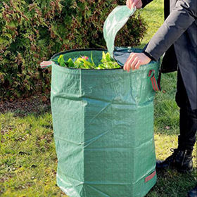 3 Pack Reuseable Garden Waste Bags - 32 Gal Large Leaf Bag Holder/Heavy  Duty Lawn Pool Yard Waste Bags/Waterproof Debris Bag