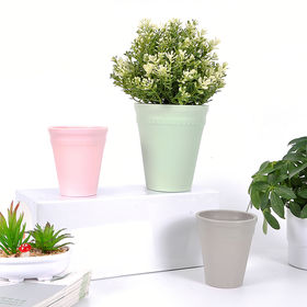 Buy Wholesale China Flower Pots, 5 Pack 6 Inch Plastic Plant Pots With  Drainage Holes And Saucers, Modern Simple & Flower Pots at USD 3