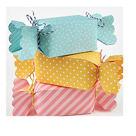 Caja de Papel Roja Dulce para Caramelos, Caja de Regalo de Boda, Caja de Embalaje para Chocolate, Caja de Regalo Kraft FSC
