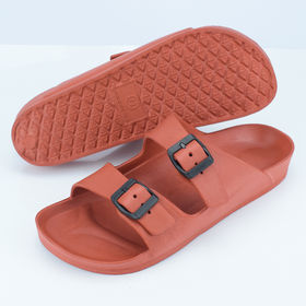 Sandales EVA pour femmes, boucles à double rangée, amples et confortables pour les pieds