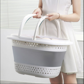 Buy Wholesale China Wall-mounted Folding Laundry Basket Peva Portable Home  Use Collapsible Storage Basket & Collapsible Storage Basket at USD 2.15