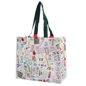 Saco de compras por atacado 100% RPET com certificação Global Recycled Standard