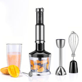 Wancle 1000W Immersion Hand Blender 4 in 1 Powerful Stick Blender