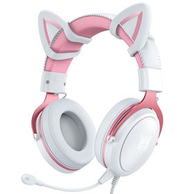 Casque Bluetooth – Casque filaire avec oreilles de chat mignonnes