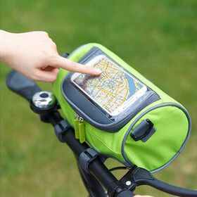 Colorful new outdoor bike front bag touch screen mobile phone bicycle bag