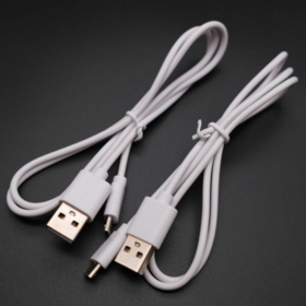 كابل شحن Micro USB أبيض، كابل USB