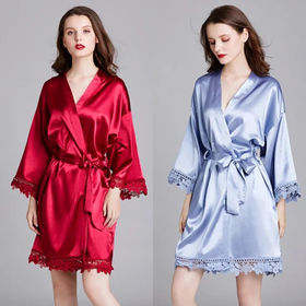 Vêtements de nuit de haute qualité vêtements de nuit pour femmes Lady Night  suit Ensemble 2 pièces pyjama en soie de nuit - Chine Pyjama et vêtements  de nuit prix