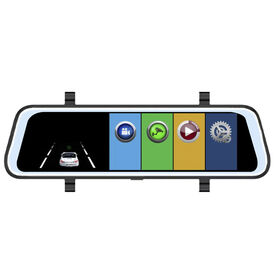 Caméra de tableau de bord Android à double objectif et écran miroir intégral de 10 pouces pour camion/véhicule, diffusion multimédia en continu, vente en gros d'usine et haute qualité
