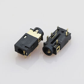 Temperature Resistant Band Switch 6-Pin Plug-in Board Gold Plated Earphone Base 3.5mm