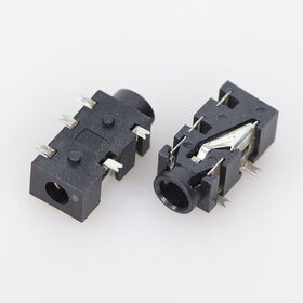 3.5 Caliber 4-Pole 5-Pin Silver Plated Patch Earphone Socket Toy Children's Piano Audio
